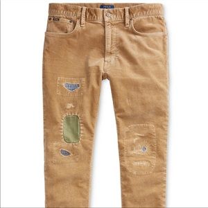 Polo Ralph Lauren varick slim straight distressed corduroy pants multiple sizes